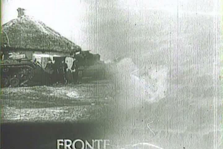 1940s - Captured Italian war film from 1942 shows Italians fighting in Russia after the winter thaw.
