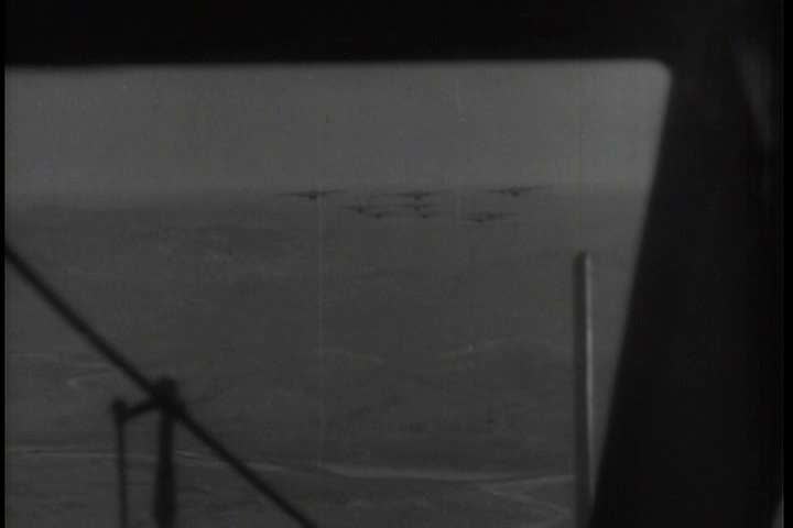 1950s - Paratroopers from the 82nd Airborne division of the Air Force parachute over Korea in 1951 and train at Ft. Benning.