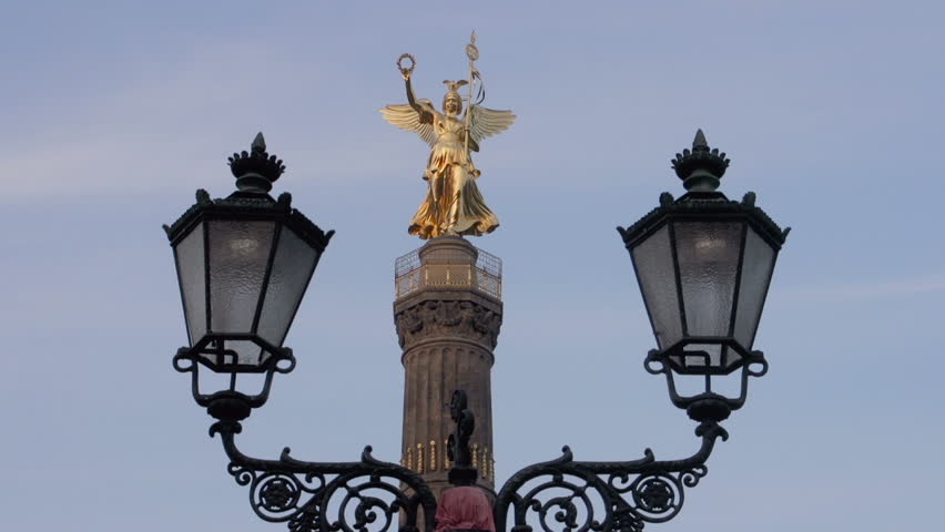 Victory column and angel of peace in Berlin
