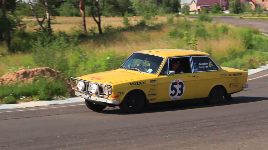 KIEV, UKRAINE - JUNE 22: International Rally Peking to Paris 2013. Vintage Volvo