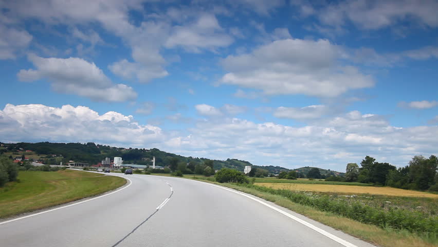 Car driving in high speed