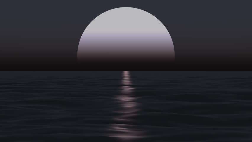 Moonlit Ocean and Water