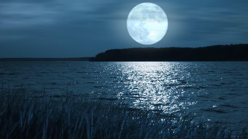 Full Moon Night Landscape With Stock Footage Video 100 Royalty Free Shutterstock