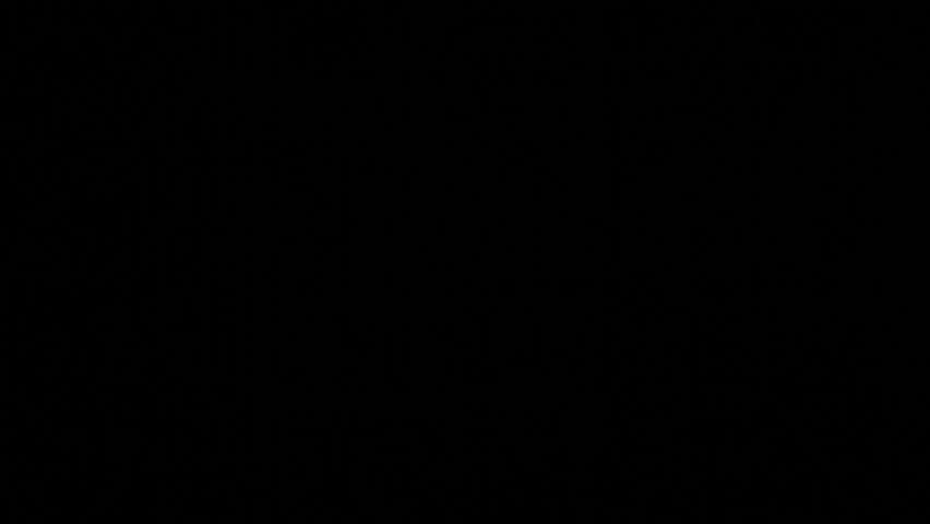 Thunder storm from car view