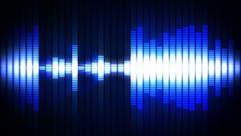 Pulsating Audio Equalizer Waveform Bar Loopable Stock Footage Video ...