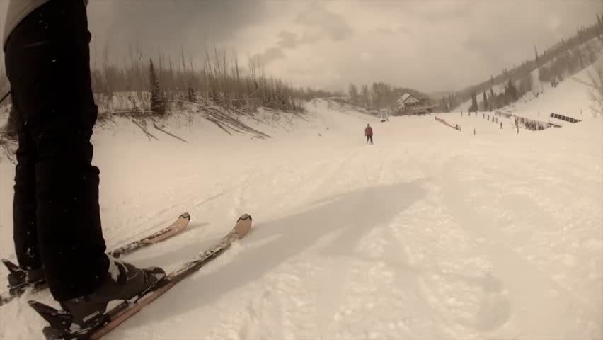 Skiing at Park City Utah a beautiful mountain resort