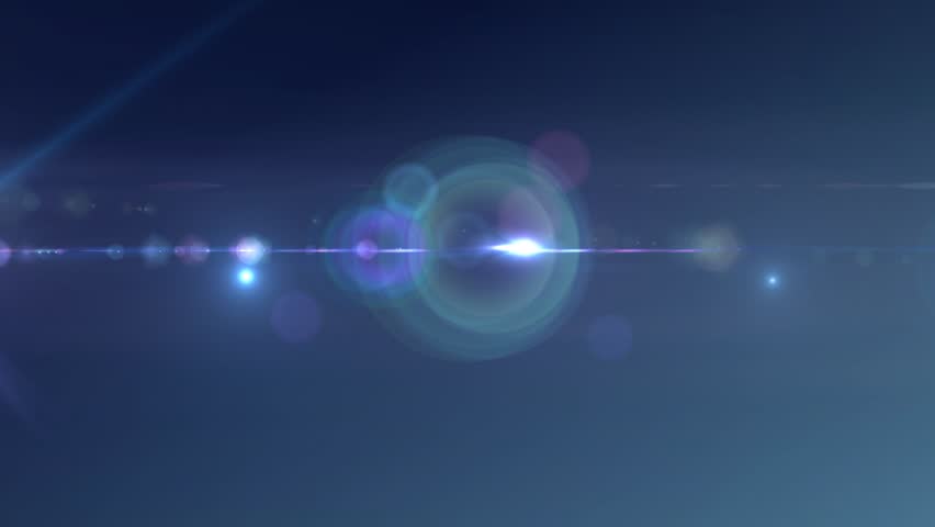 Blue shining background with lens flares