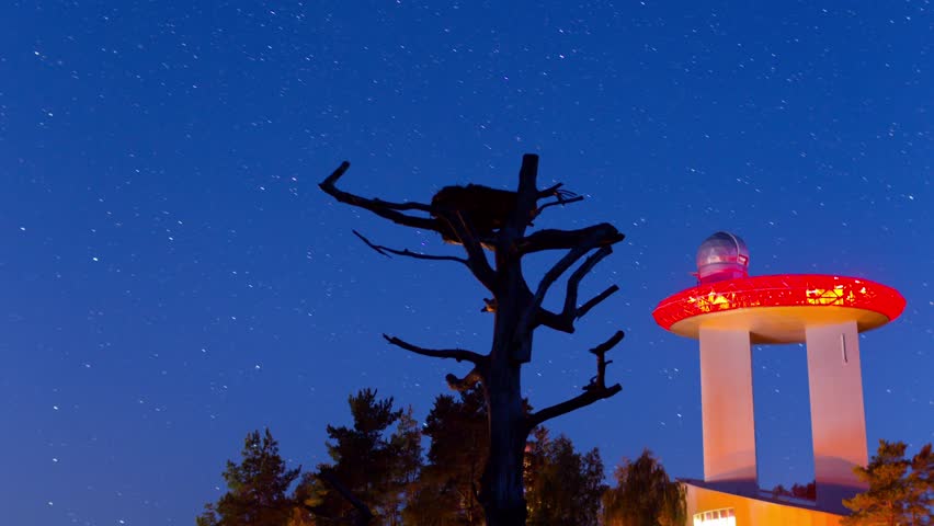 Observatory, night timelapse