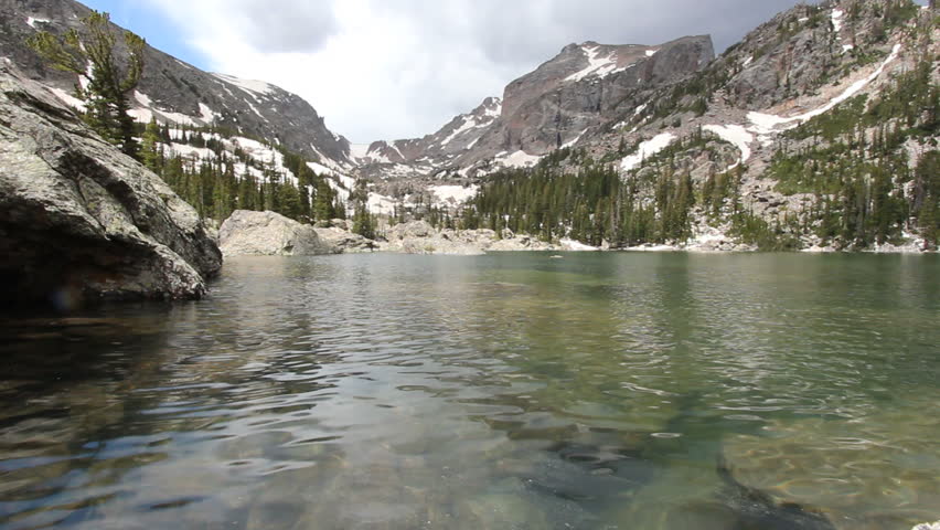 Rocky Mountain National Park in Colorado, USA. Lake Haiyaha. 
