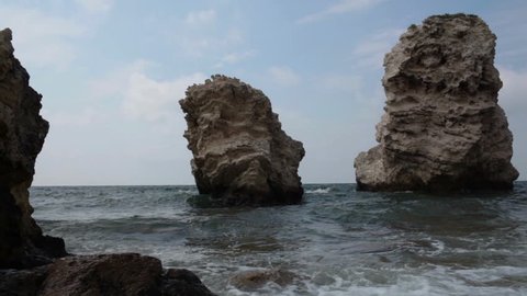coast of Black Sea in Crimea Tarhan Qut