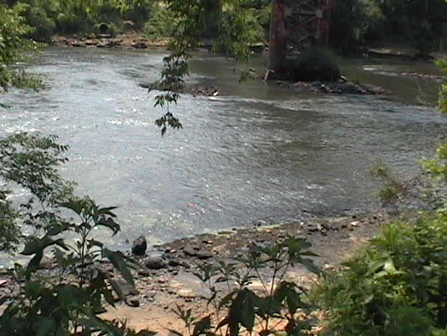 river flowing from river bank