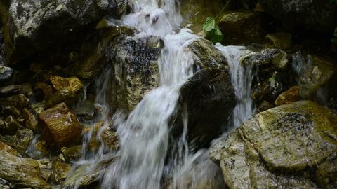 Small waterfall of a stream