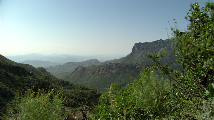 Scenic mountain overlook at Big Bend National Park, Texas