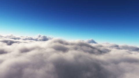 Flight above and through clouds