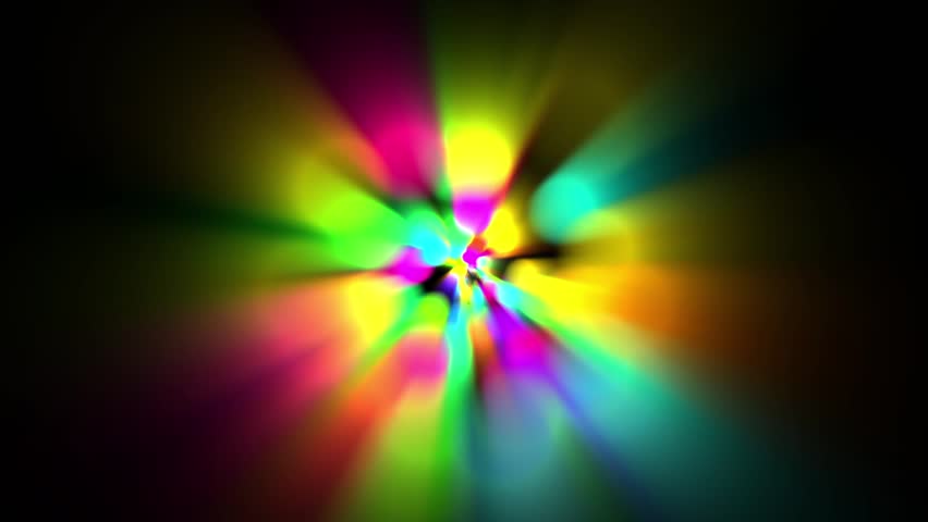 Rainbow Colors Circle Rotate Rays Stock Footage Video (100% Royalty ...