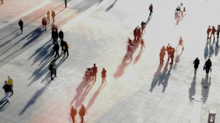 crowd of people, commuter. connection. intro. population. 1080 Royalty-Free Stock Footage #4435754