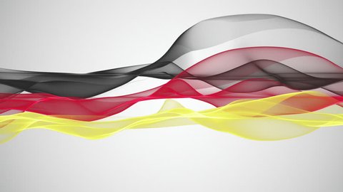 fantastic german color flag video animation for sport events, loop HD 1080p