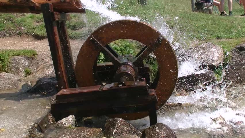 reproduction of an old water mill wheel