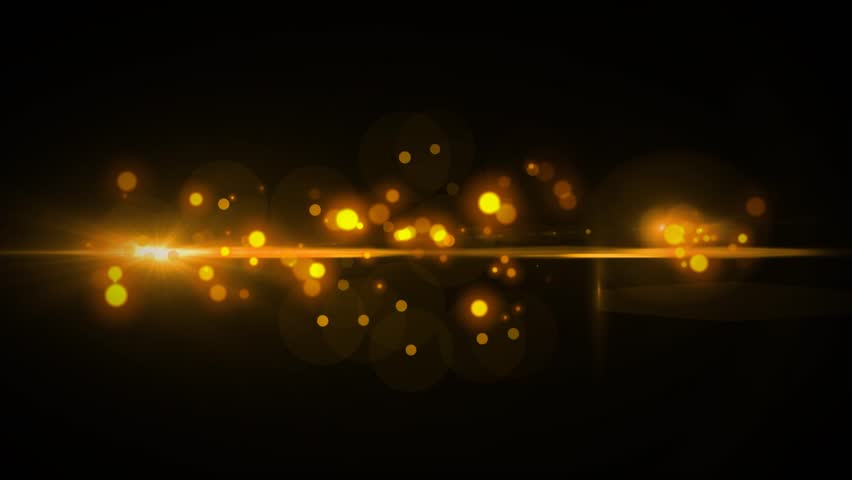 Golden Abstract Background with Lens Flares
