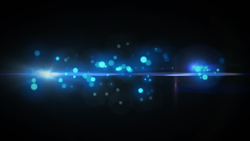 Blue Abstract Background with Lens Flares
