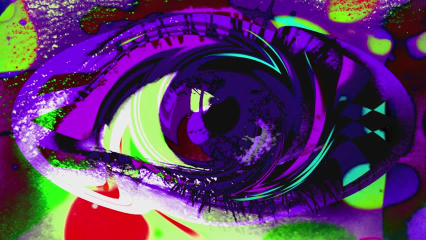 Psychedelic Eye Abstract Background Stock Footage Video Royalty Free Shutterstock