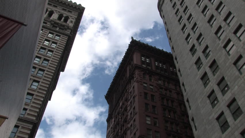 Tall office buildings in downtown Pittsburgh, Pennsylvania.