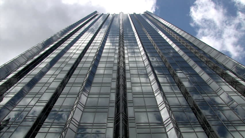 Cloud reflections off of the PPG building in downtown Pittsburgh, Pennsylvania.
