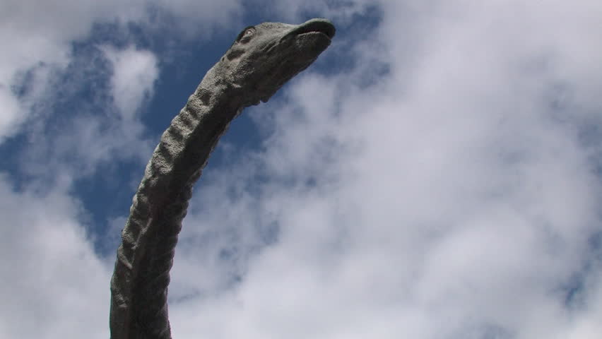 A diplodocus statue outside the Carnegie Museum in Pittsburgh, Pennsylvania.