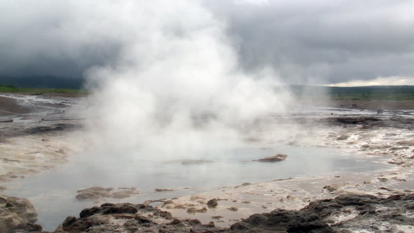 Geyser and Hot Springs in Stock Footage Video (100% Royalty-free ...