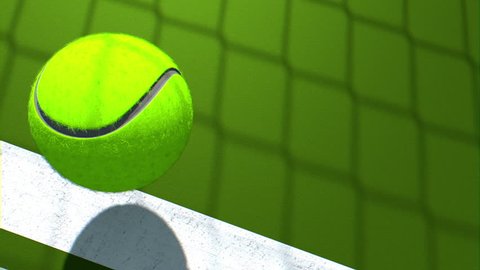 Animated Realistic Tennis Ball Falling Down Stock Footage Video (100% ...