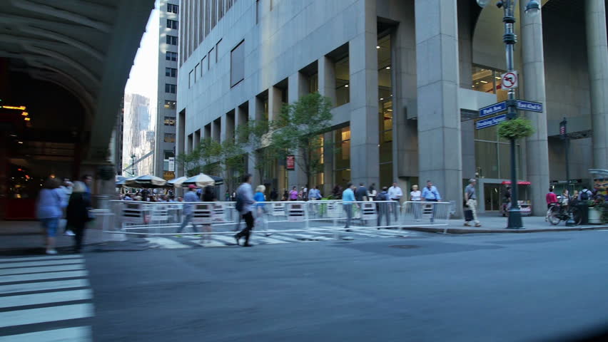 NEW YORK CITY, Circa August, 2013 - General Manhattan street life as seen from