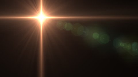 beautiful lens flare effect is simple to add on your video production