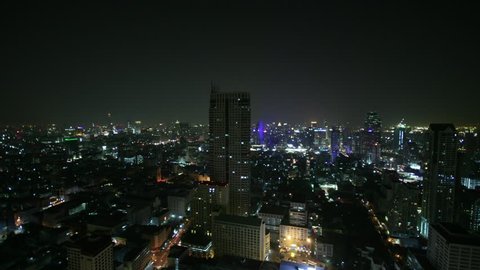 Bangkok at night - Time Lapse