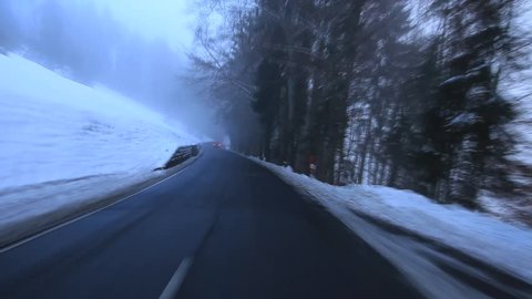 Switzerland - Driving Shot - POV - Time Lapse - Bernese Alps - near Interlaken