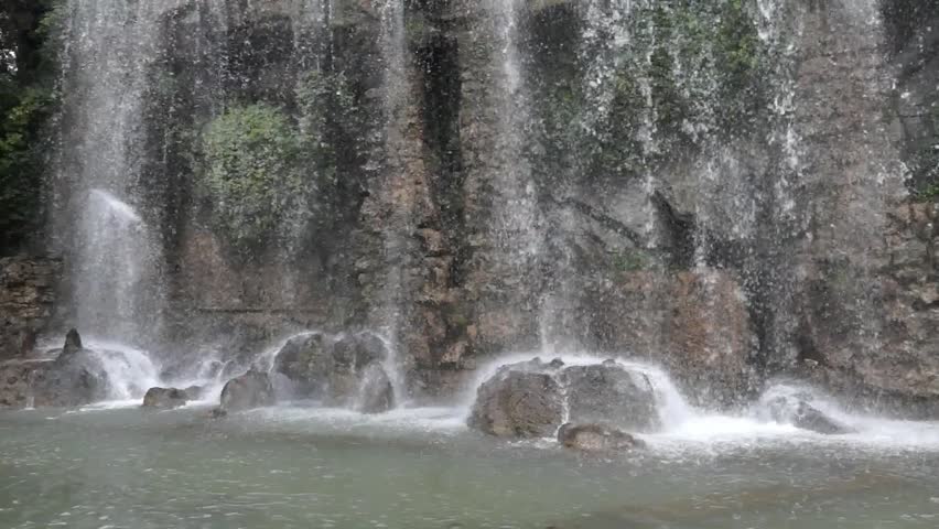 Waterfall city of Nice in France.