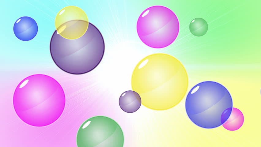 Rainbow Bubble Background HD1080