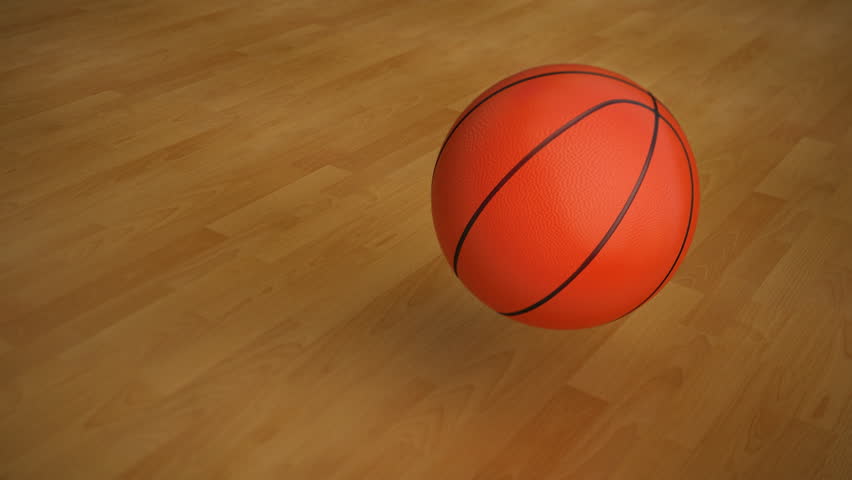 Levitating basket ball spinning in a perfect loop. HD 1080p resolution