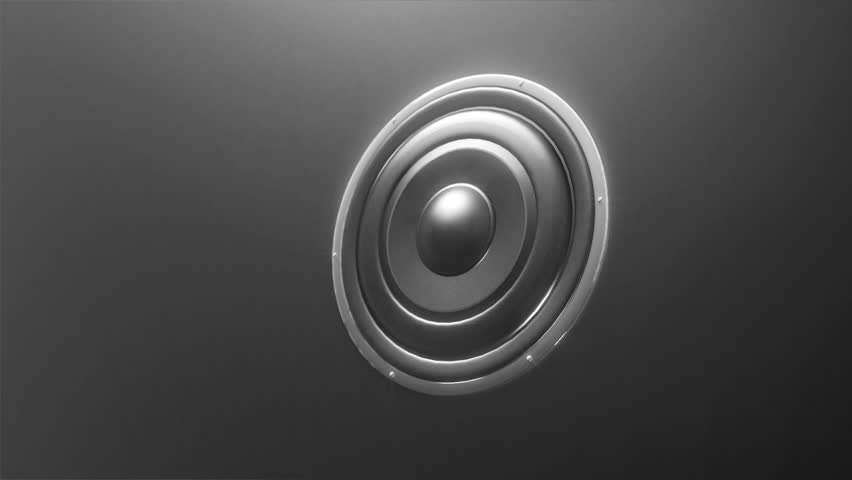 Abstract sound speaker loop. HD 1080p animation, perfect as VJ loop, or a music