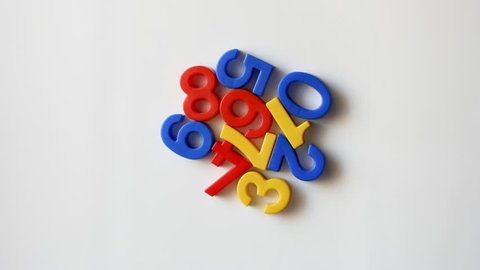 number shapes kitchen magnets moving around