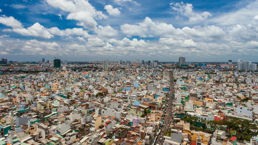 Ho Chi Minh City Cityscape - Timelapse