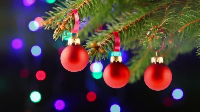 Christmas balls on the Christmas tree