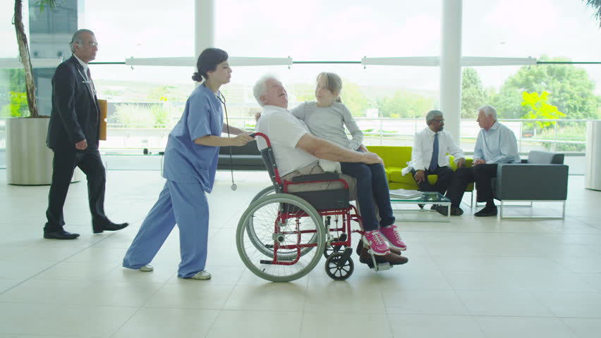Assisting people when life throws unexpected obstacles in your way. A hospital ward or waiting area where patients can by seen by doctors and nursing staff.