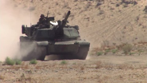 Military, Tank driving towards camera