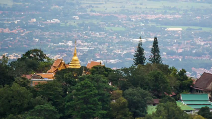 Time Lapse Beautiful Wat Phrathat Doi Suthep