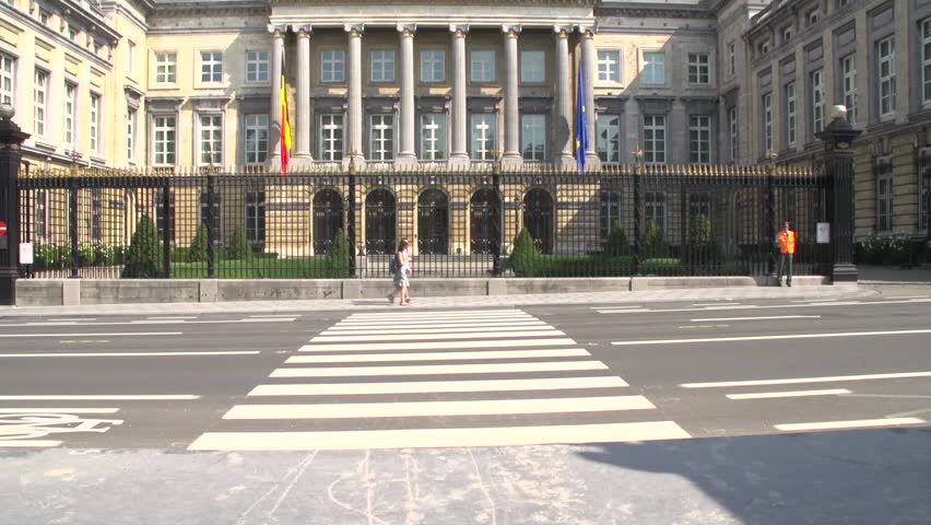 Belgian parliament exterior view 2013, Brussels general Belgian politics 