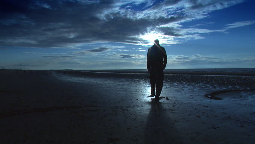 Man Walking On the Beach Stock Footage Video (100% Royalty-free) 4508990 |  Shutterstock