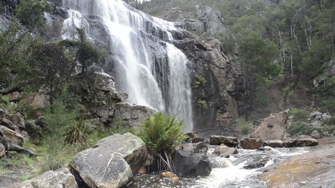 Popular MacKenzie Falls waterfall in the Grampians region of Victoria, Australia