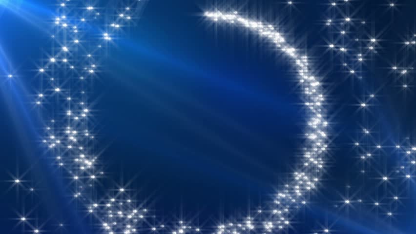 Sparkling Stars Animated Background -Spiraling Path 