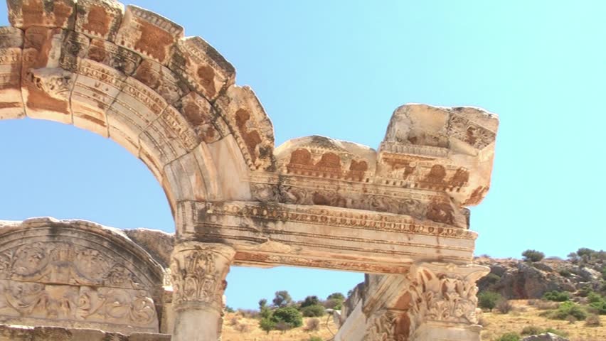 Hadrian temple - Ephesus (Efes) - ancient Greek city in present day Izmir,