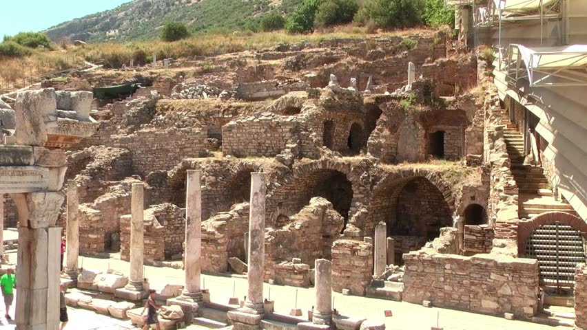 Hillside Houses - Ephesus (Efes) - ancient Greek city in present day Izmir,